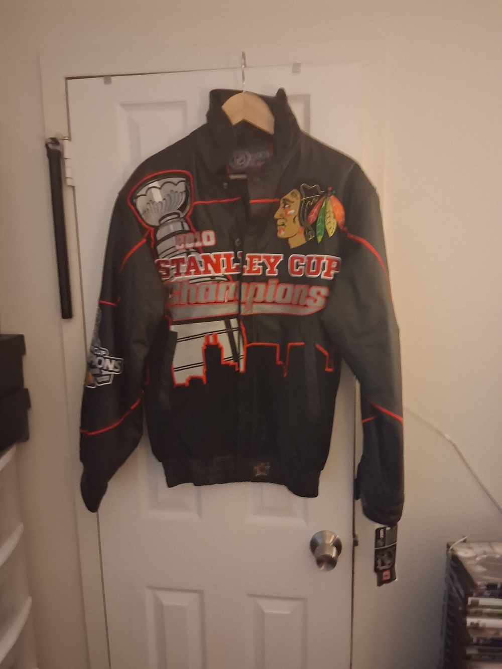 Chicago Blackhawks Stanley Cup Champions Jacket - Black/Red